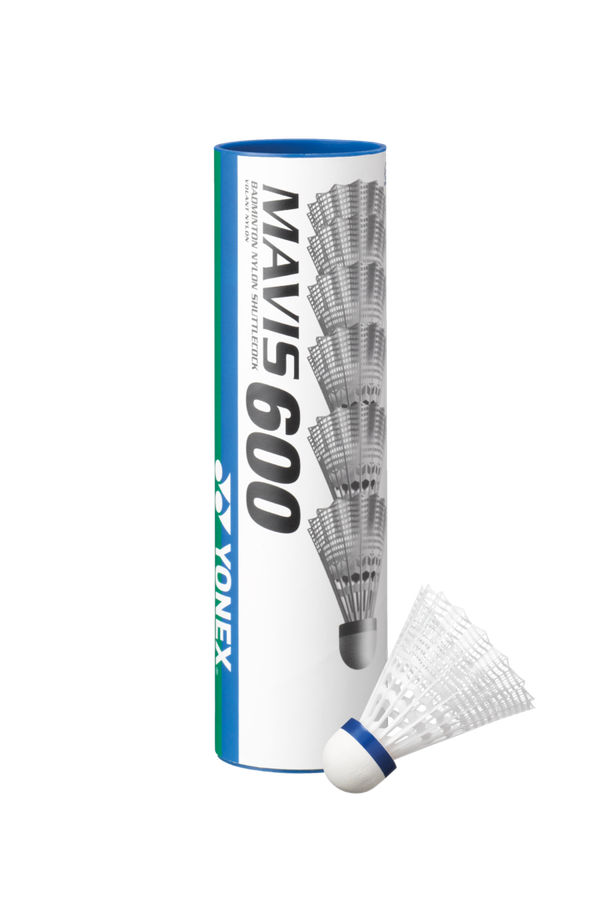 Yonex Mavis 600, nylon shuttlecocks (6 pcs)